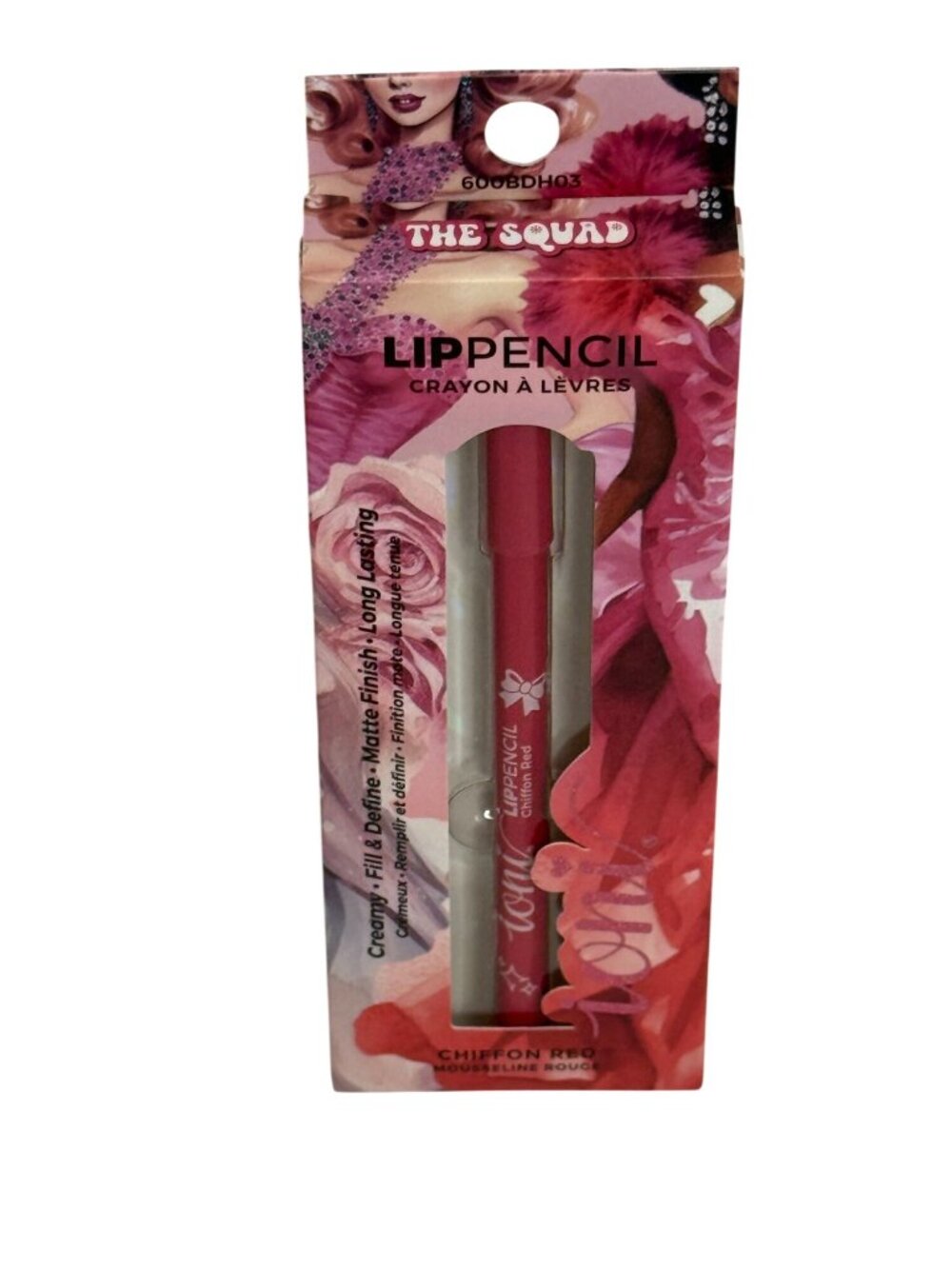 Ioni The Squad Chiffon Red Lip Pencil Matte Lip Crayon New